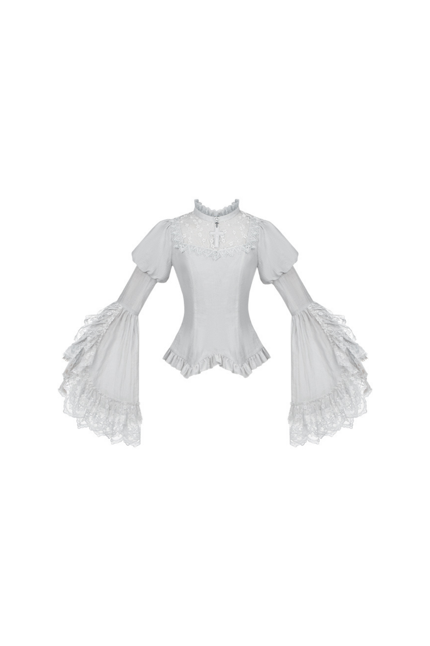 Gothic Lolita Skirt + Corset + Veil + Necklace + Waist Chain