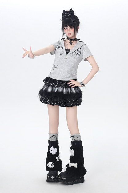Cat Food Slim-fit Zip Top