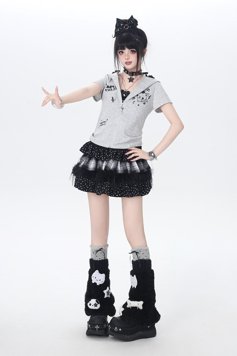 Cat Food Slim-fit Zip Top