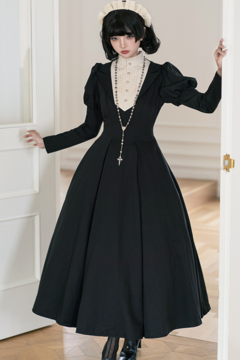 Gothic Flared Long Lolita Dress