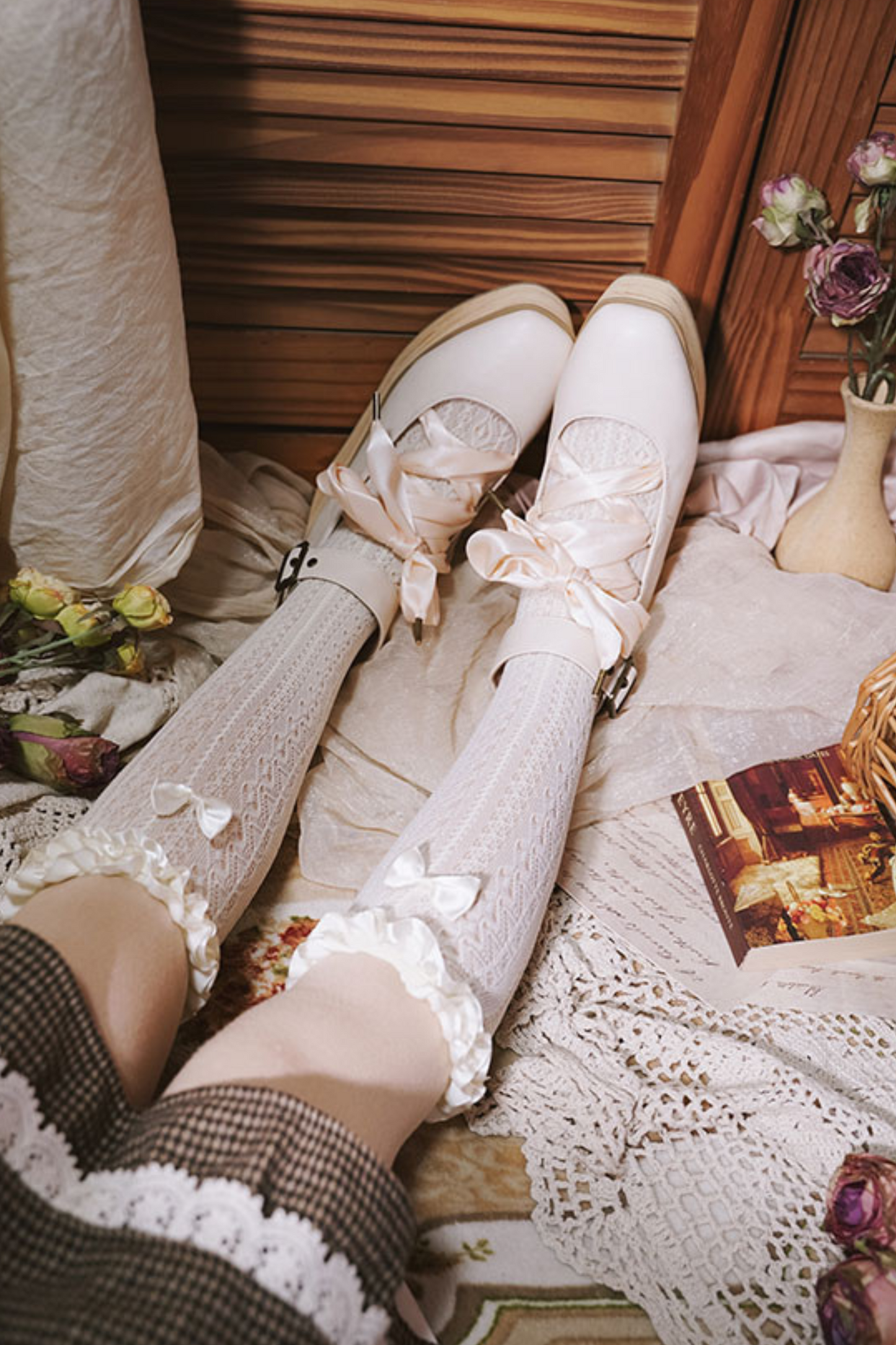 Ribbon Platform Lolita Shoes