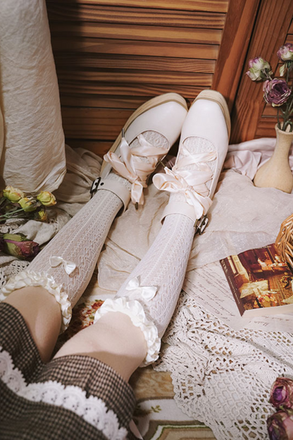 Ribbon Platform Lolita Shoes