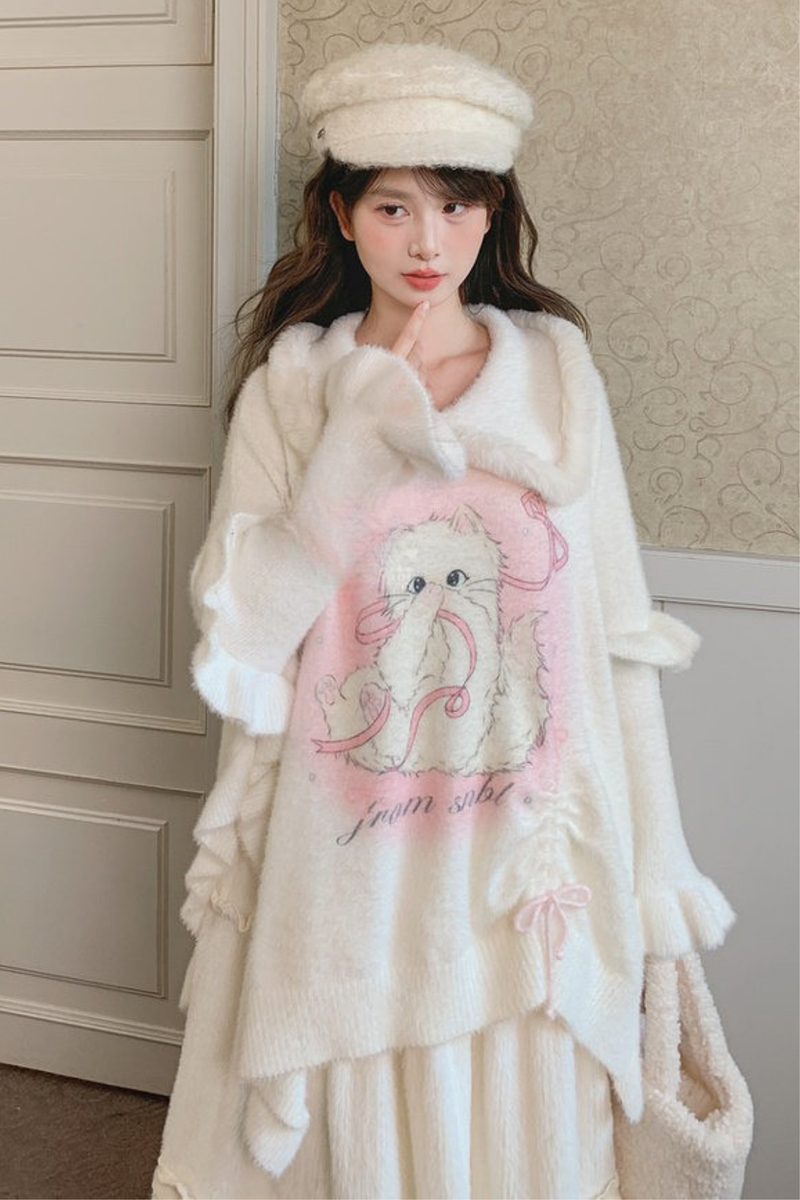 Sweet Cat Knit Sweater