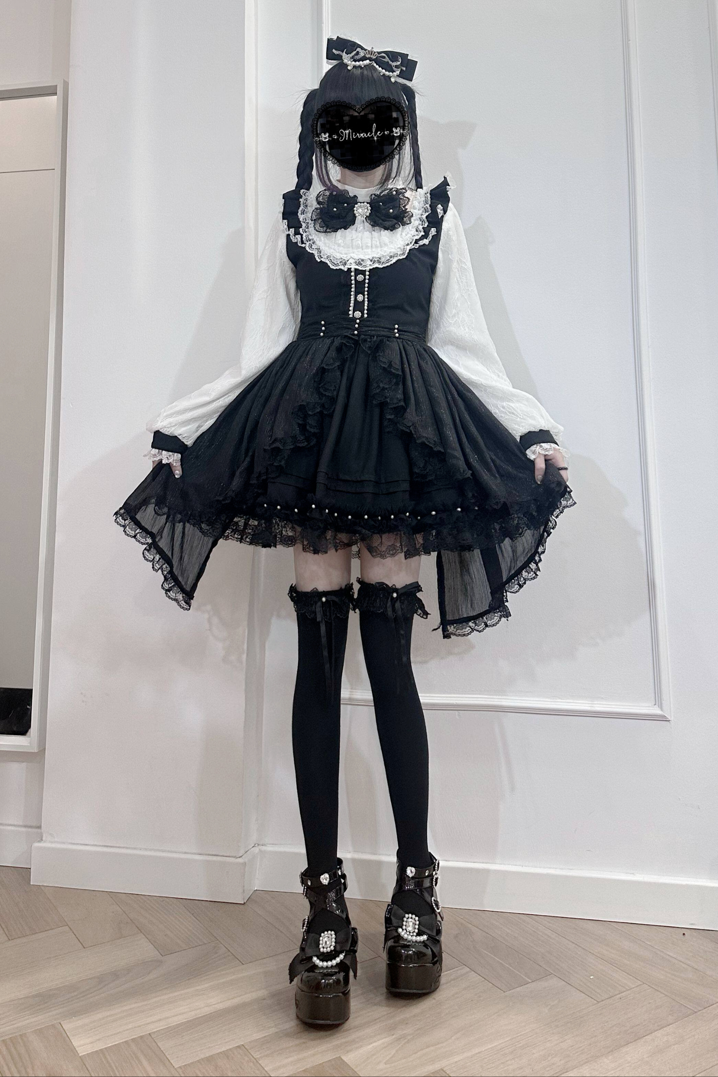 Lace Gothic Over Dark Dress