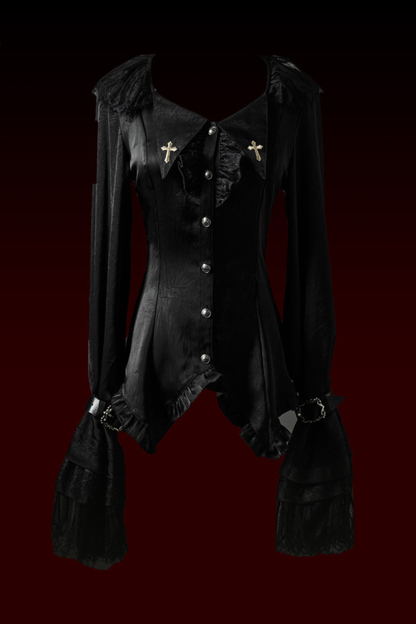 Gothic Lolita Dark Jumper Skirt + Shirt