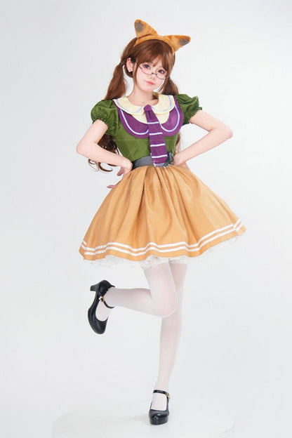 Fox Long Cosplay Dress Set