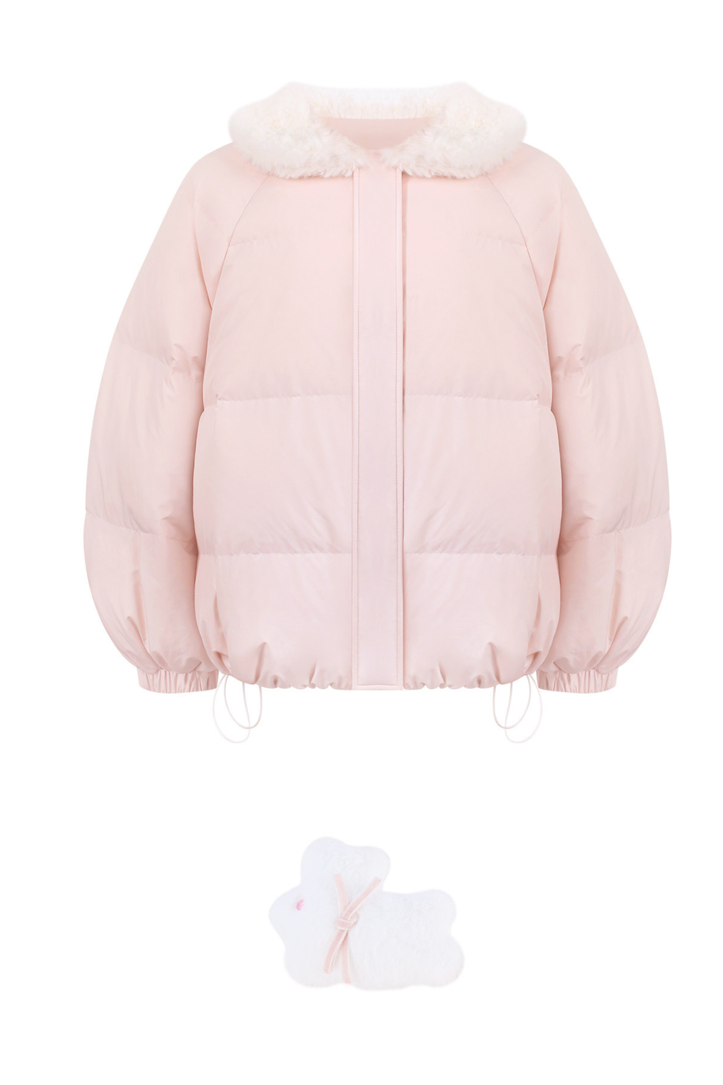 Sweet Snow Rabbit Down Jacket + Shorts