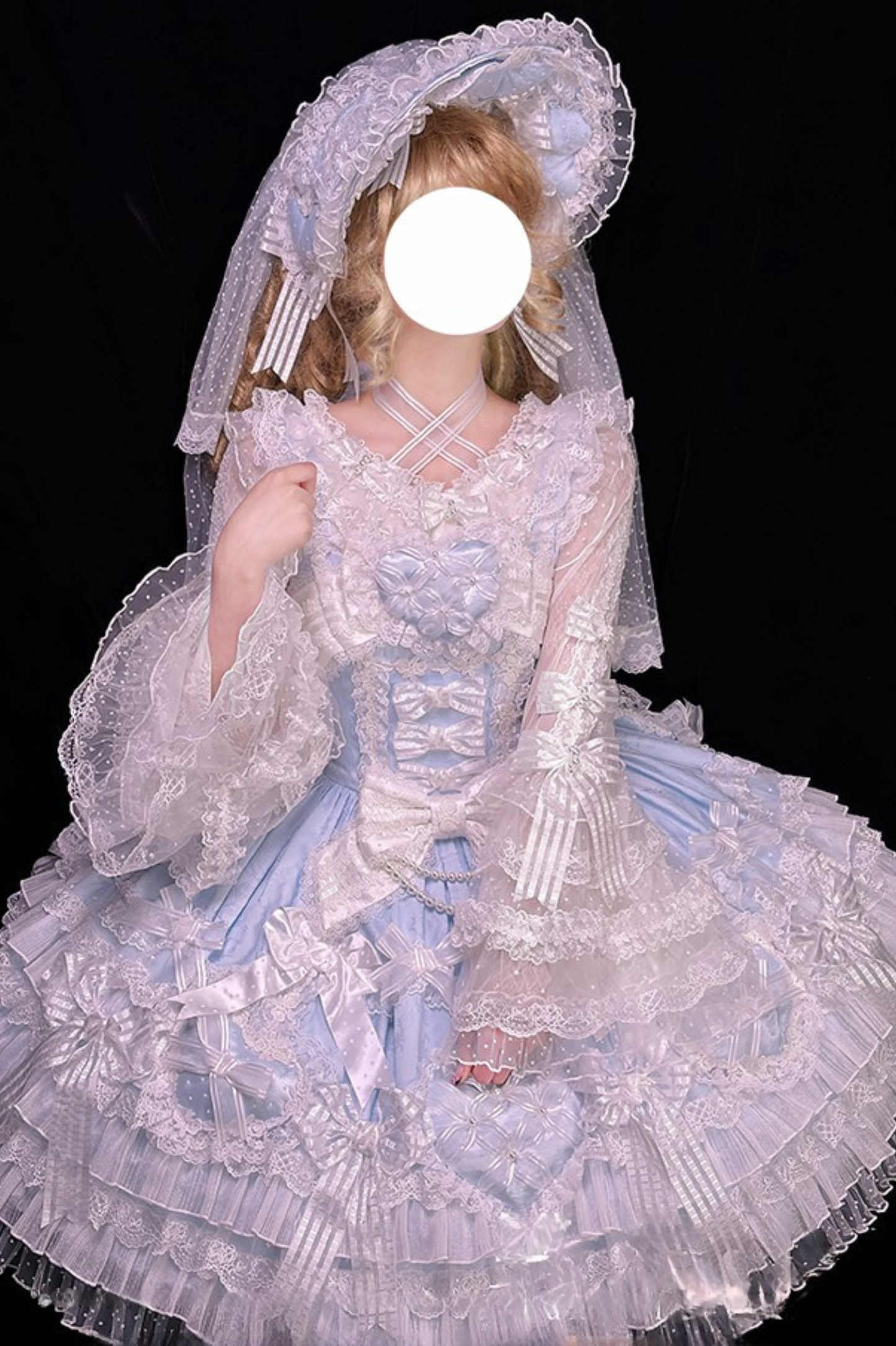 [pre-order Deadline: April 3] Pure Sweet Rose Fantasy Tiered Lolita Dress