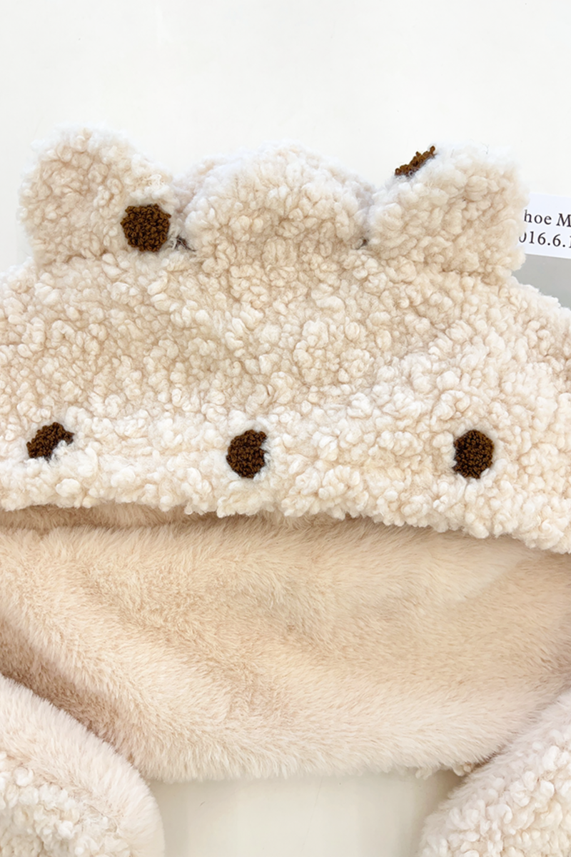 Bear Fur Hat Scarf