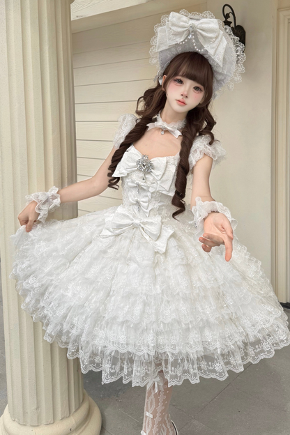 Sugar Lolita Dress + Necklace + Ribbon