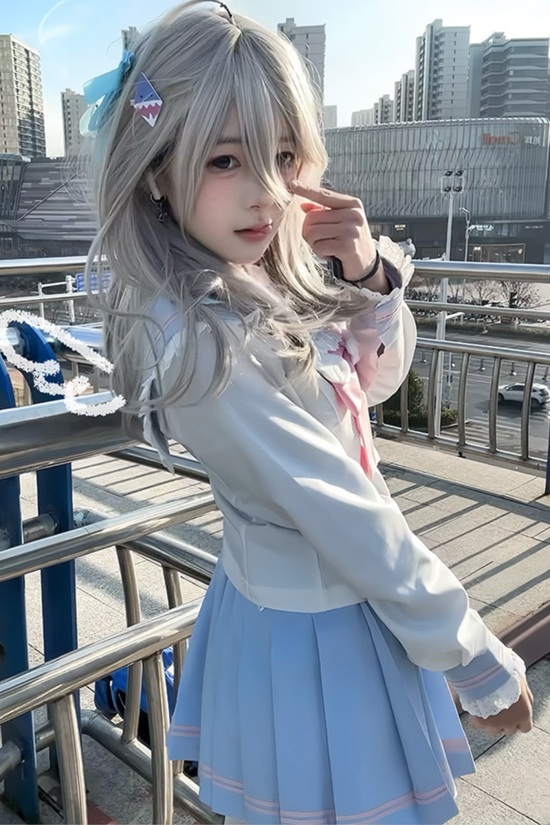 Sweet Sailor Top + Skirt + Tie
