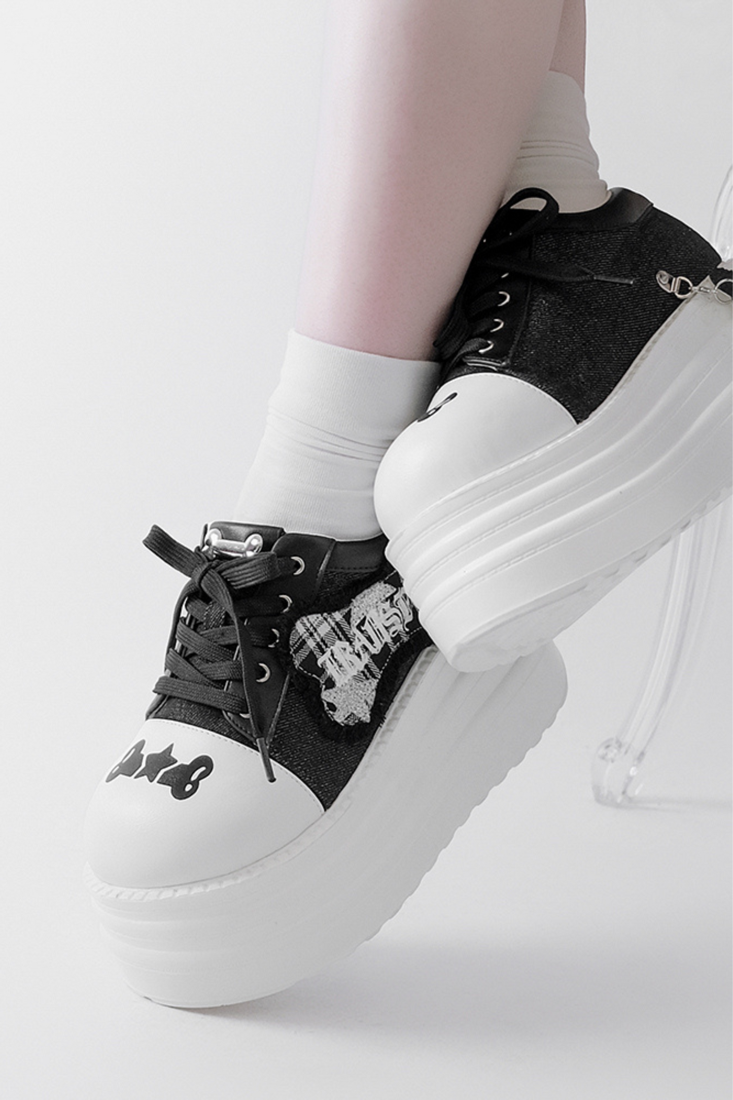 Rock and Roll Subculture Platform Sneakers