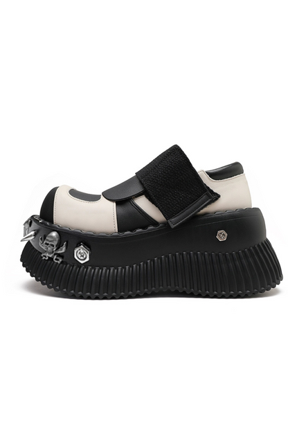 Metal Dark Platform Shoes
