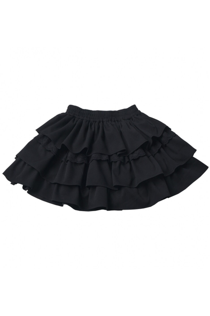 Ruffled Dress + Short Cape + Shirt + Skirt
