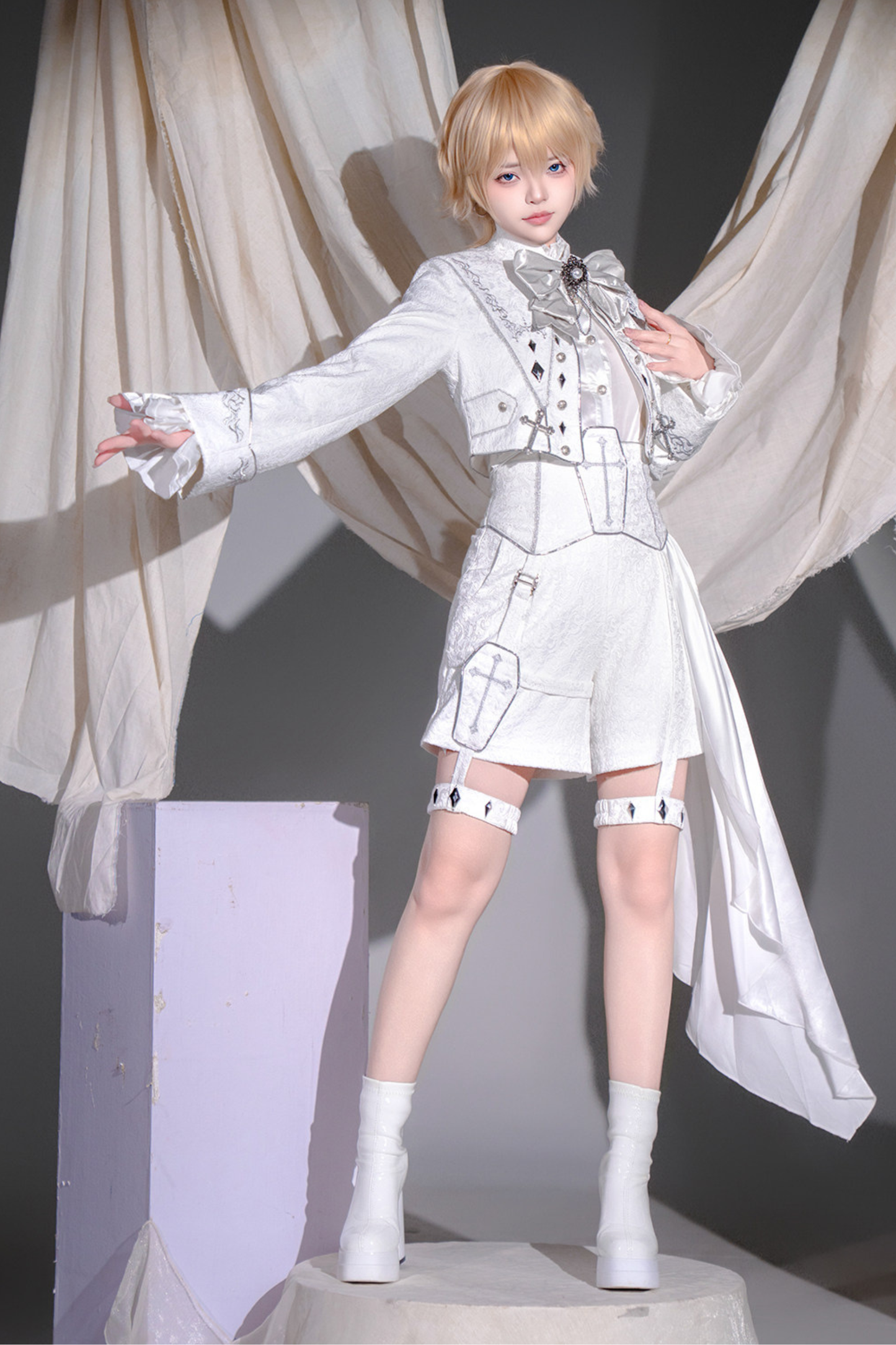 Court Prince Pure Jacket + Fake Collar + Shirt + Pants