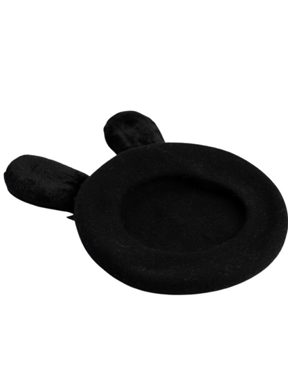 Dot Ribbon Bunny Beret