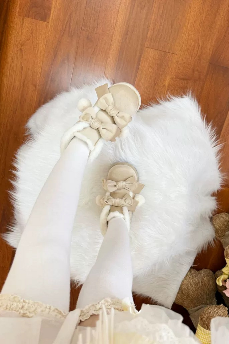 [pre-order] Ribbon Snow Girly Boots