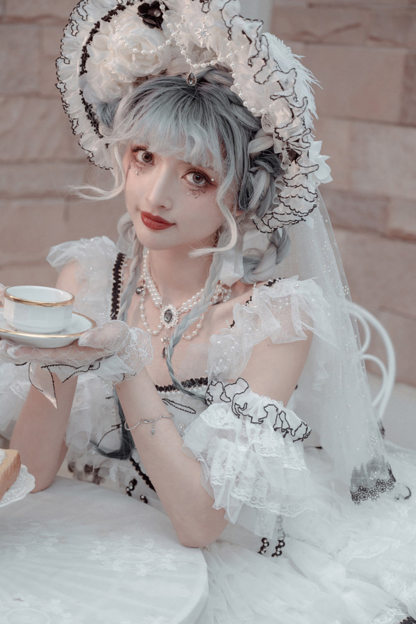 Dark Night Stars Wedding Lolita Dress