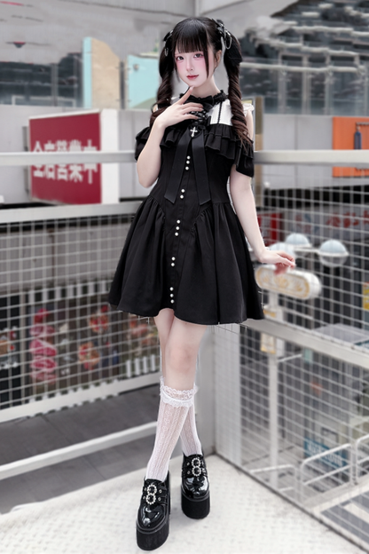 Off-shoulder Dark Sweet Dress