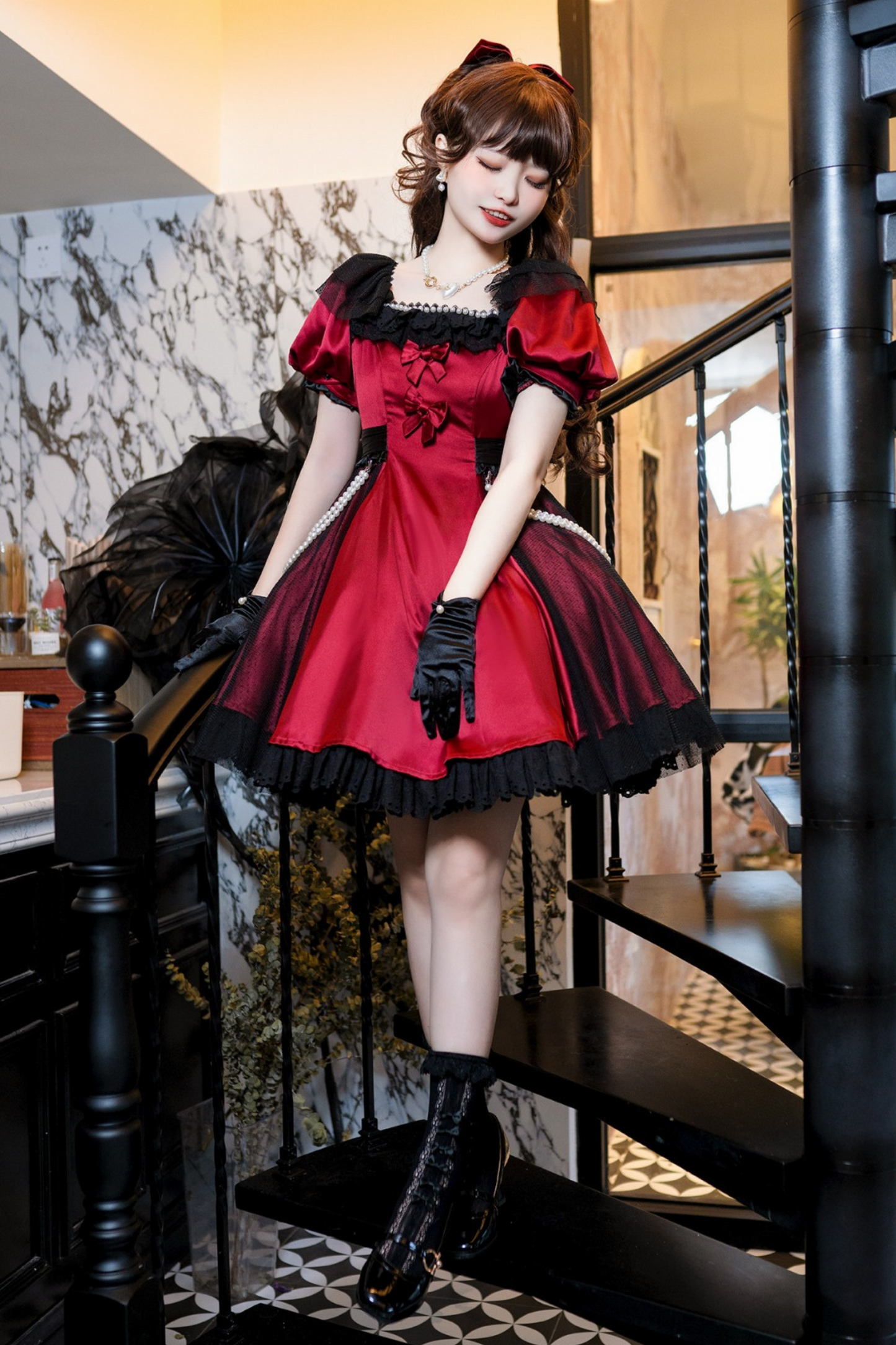 Mystery Girly Ribbon Dress + Accessories