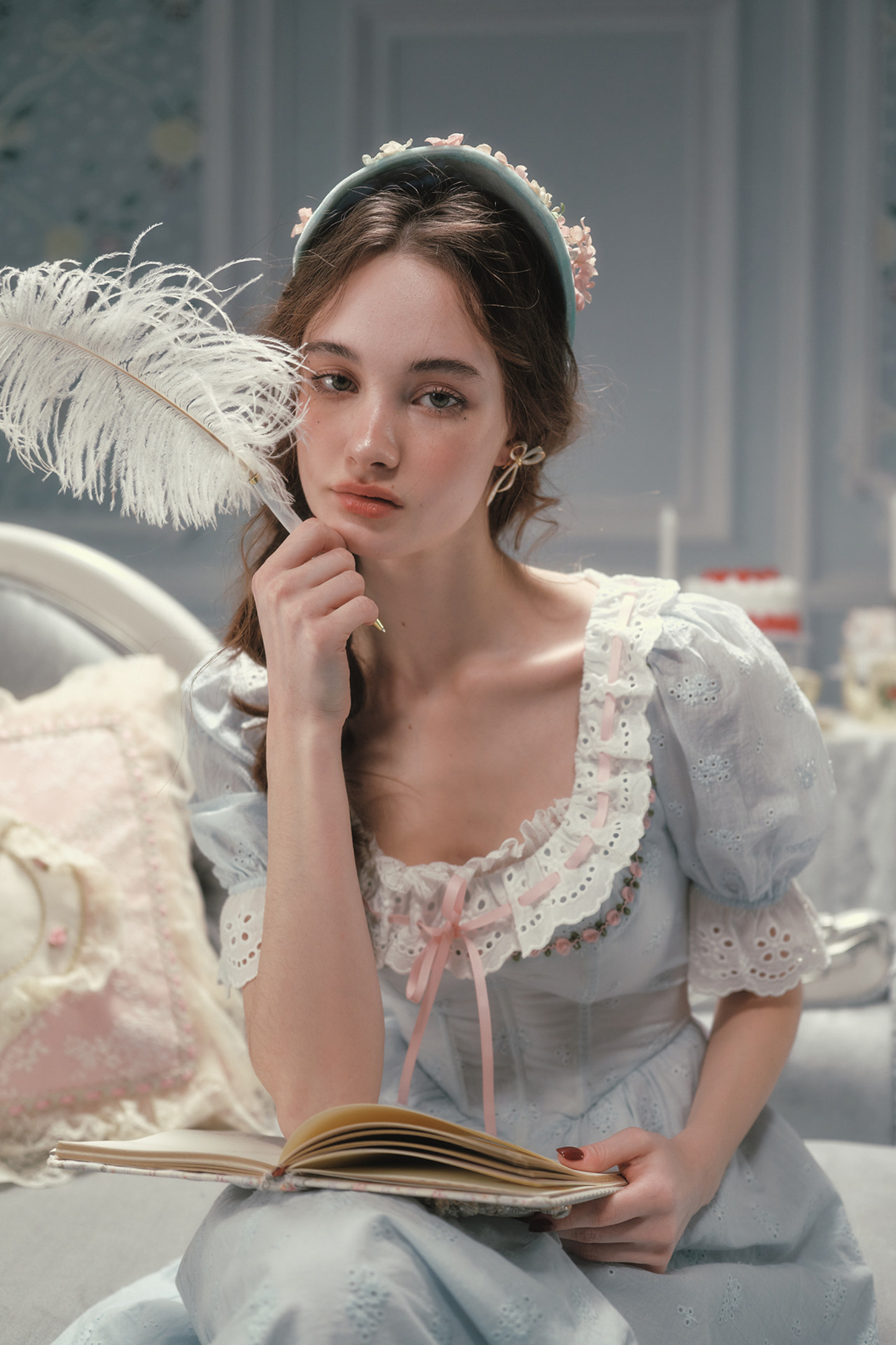 Elysee Cotton Fishbone Dress