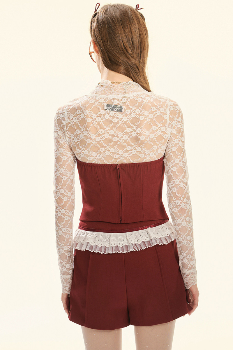 Exquisite Lace Tube Top Set