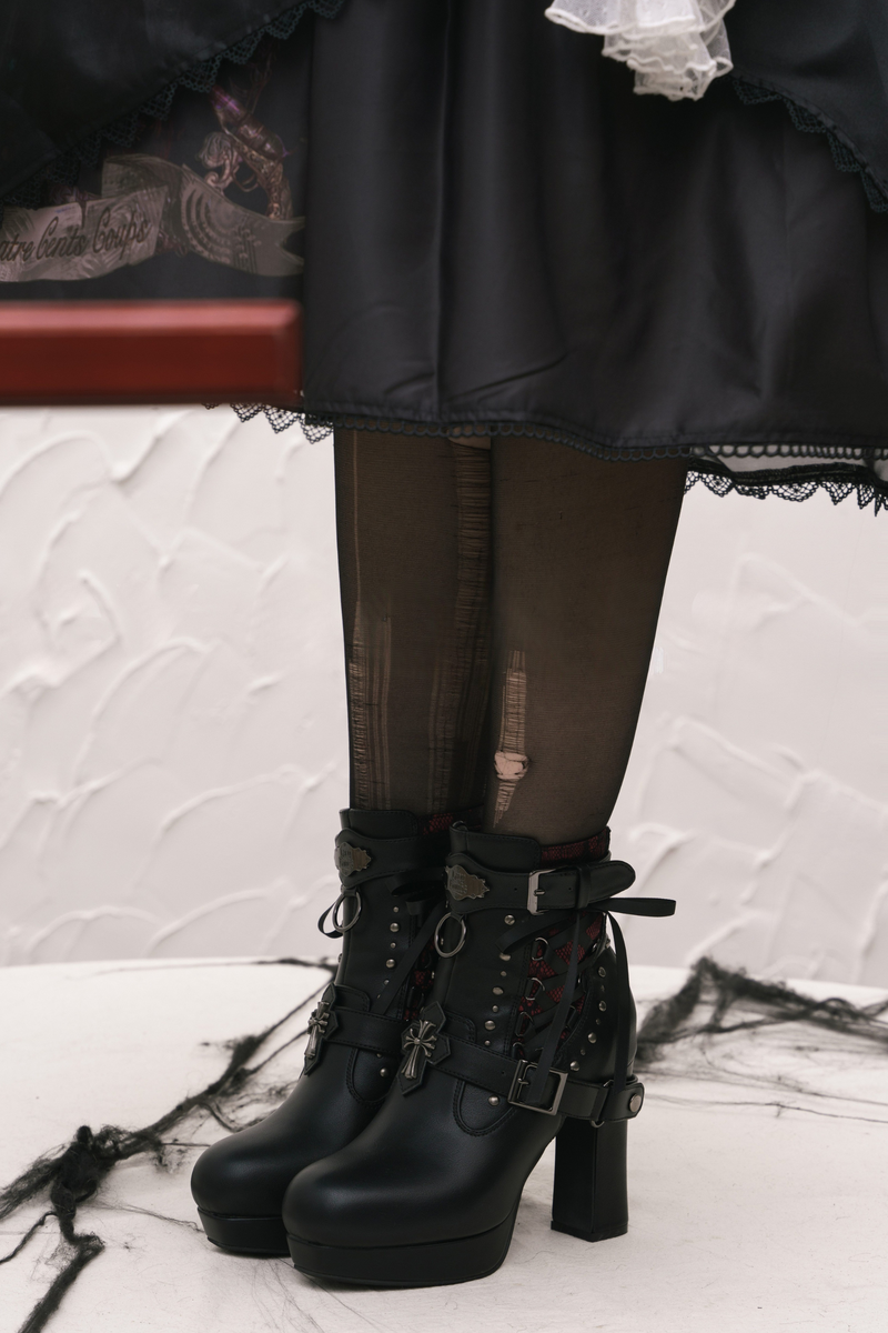 Lacybones Dark Gothic Punk Boots