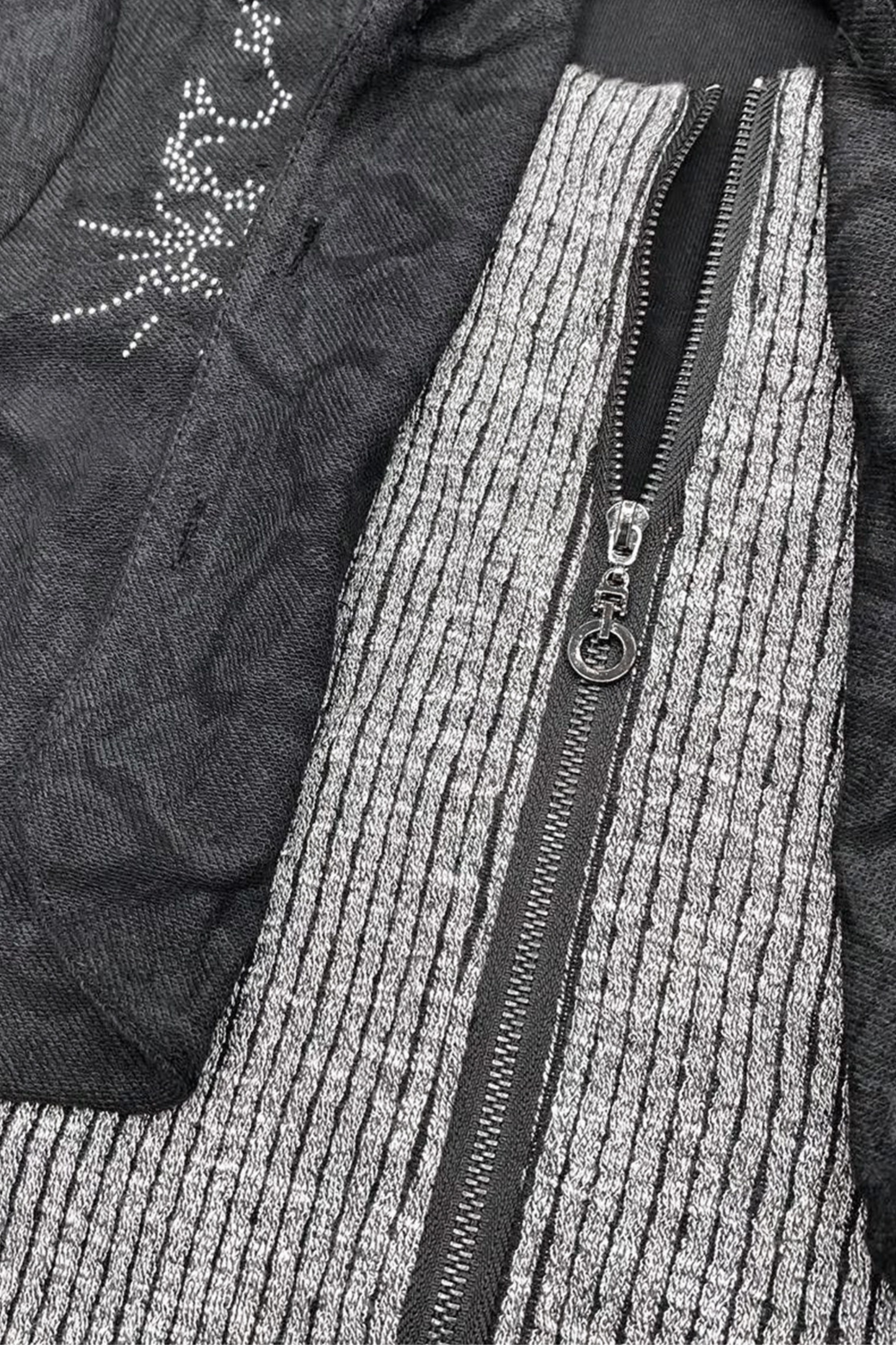 Subculture Patchwork Hooded Jacket