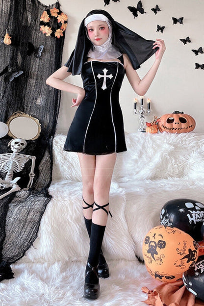 Nightclub Nun Masquerade Dress