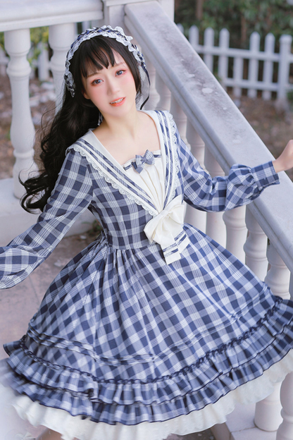 Sweet Witch Plaid Lolita Dress