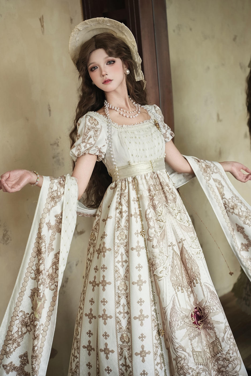 Lolita Dress + Shawl + Necklace
