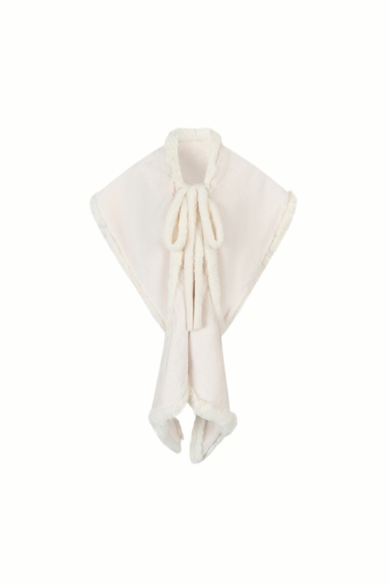 French Off-the-shoulder Dress + Shawl + Sleeves