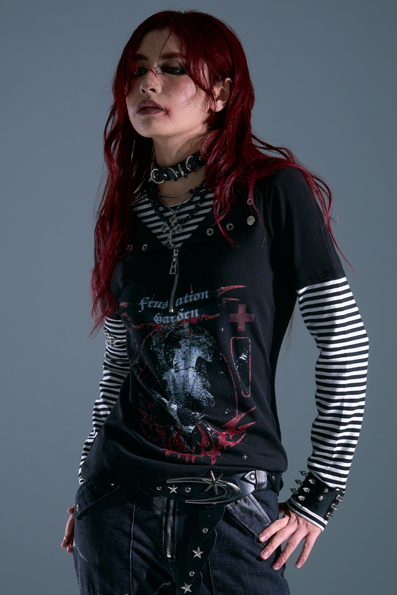 Dark Punk Border Top