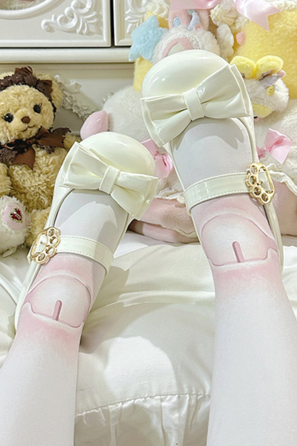 Glossy Ribbon Lolita Shoes