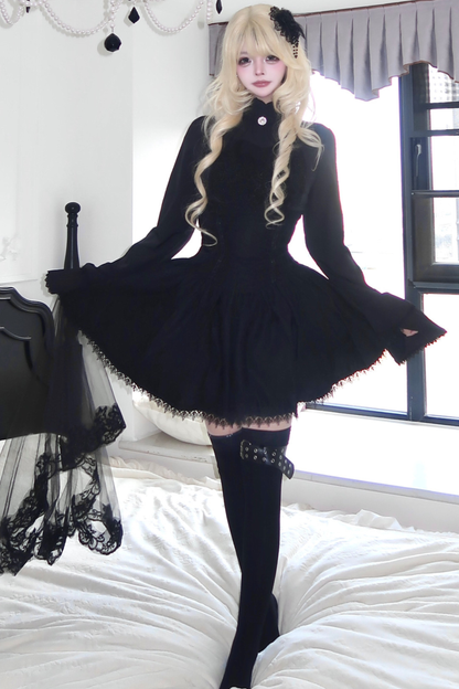 Gothic Top + Lace Skirt