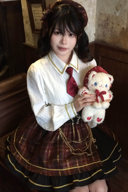 Retro Plaid Idol Lolita Set