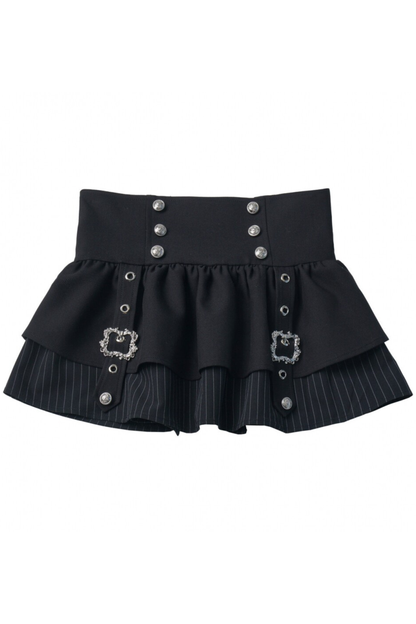 Dark Color Shirt + Mermaid Skirt + Shorts + Girdle + Tie