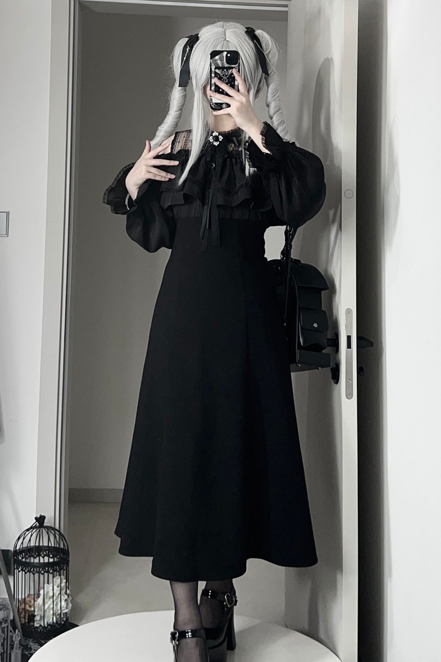 Mysterious Dark Long Dress