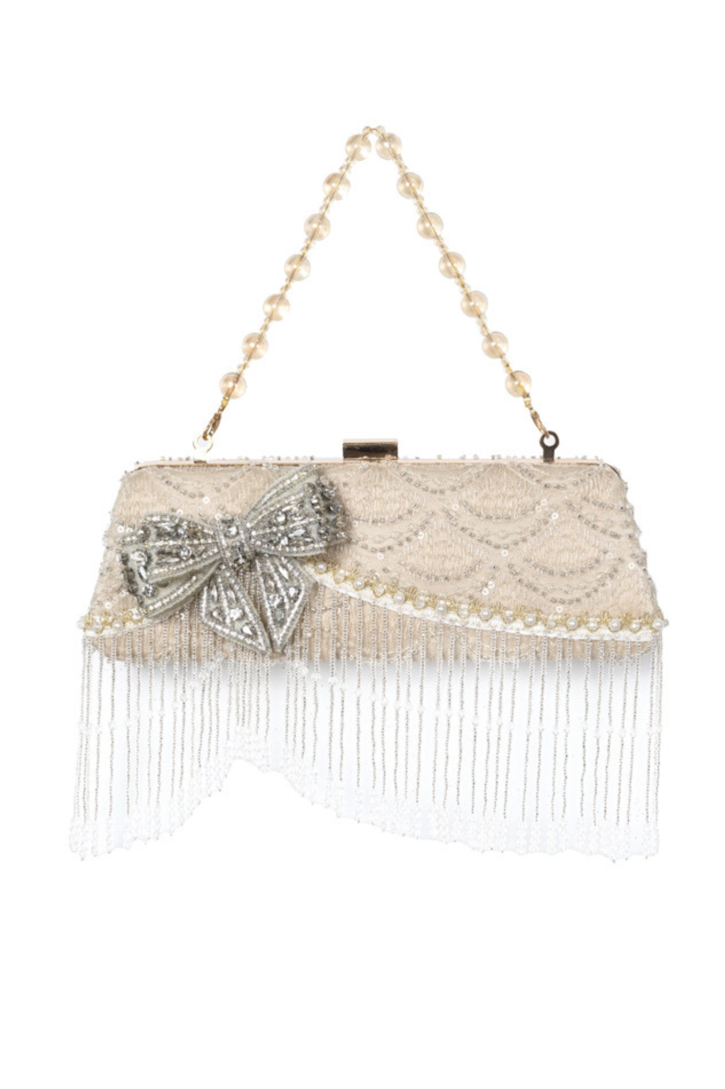 Diamond Ribbon Clutch Bag