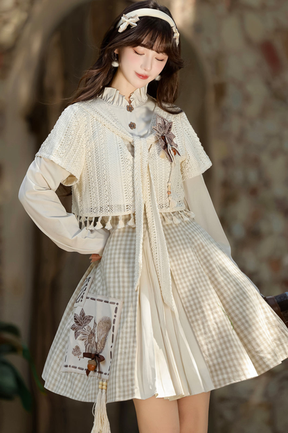 Retro Island Plaid Dress + Outerwear