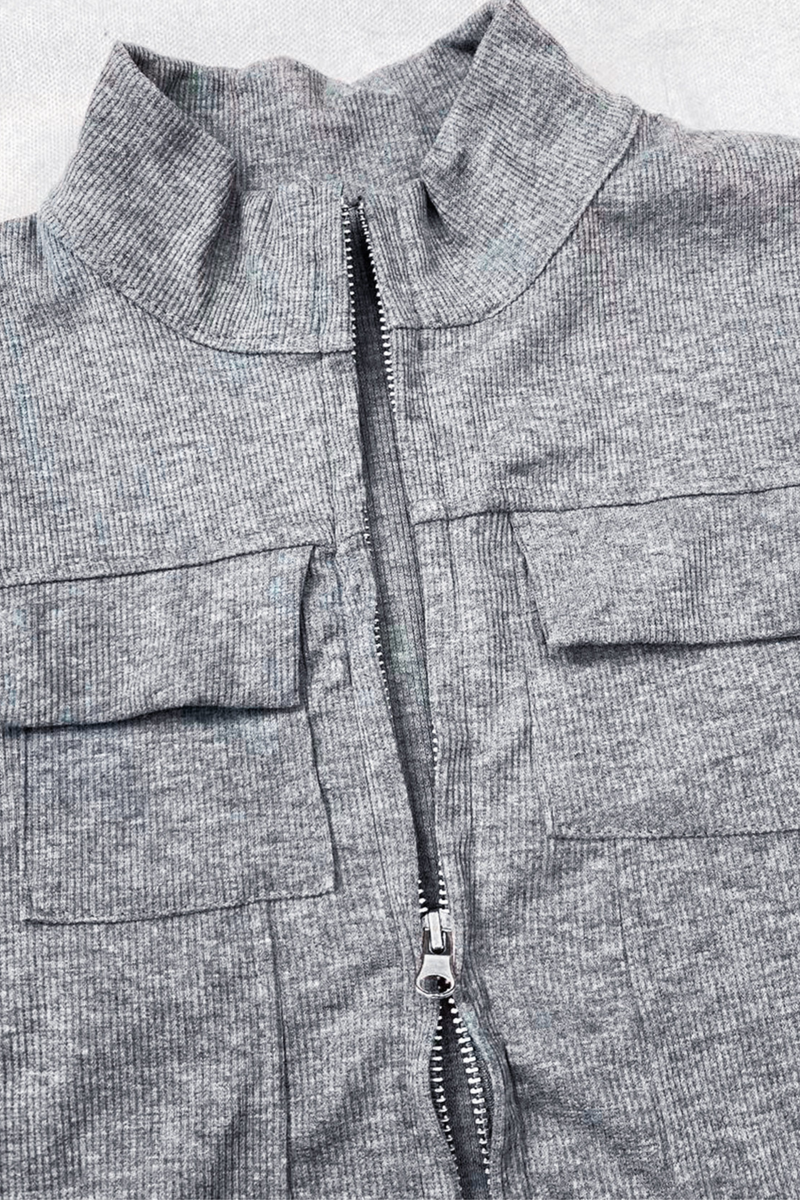 Slim Zip Cardigan