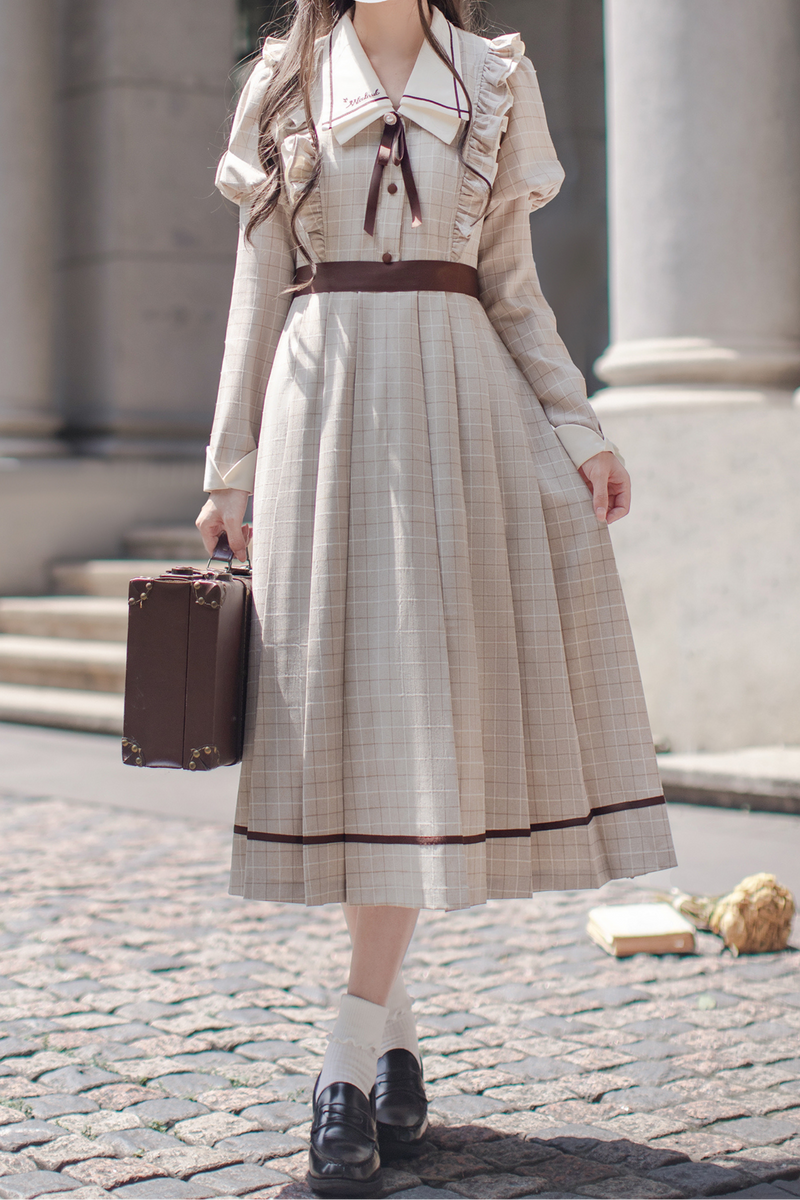 Preppy Style Retro Dress