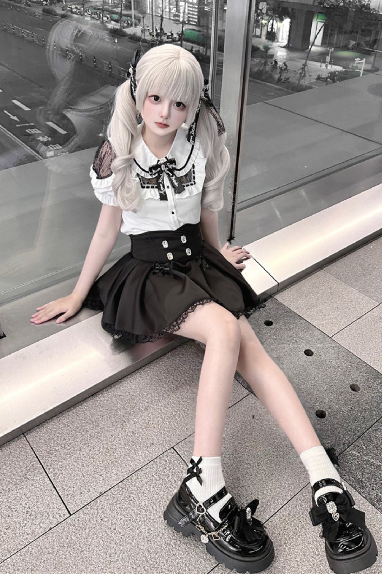 Doll Lace Top + Culottes