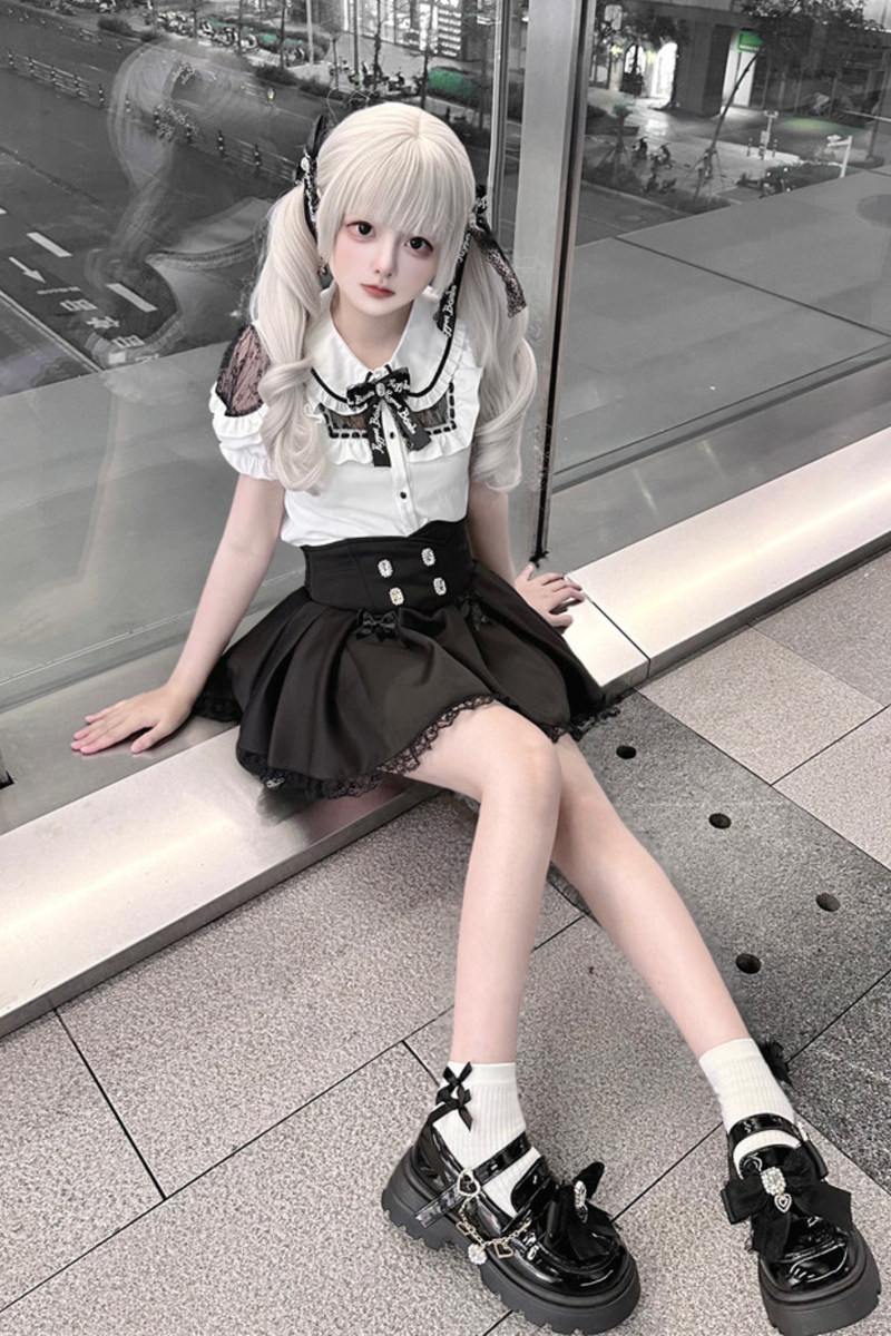 Doll Lace Top + Culottes