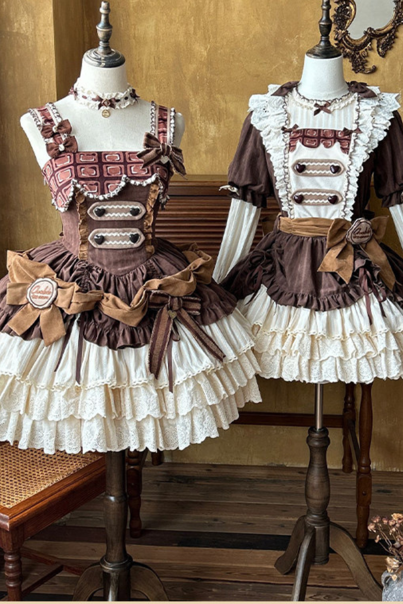 Hazel Doll Lolita Dress + Jumper Skirt + Bonnet + Hat + Necklace