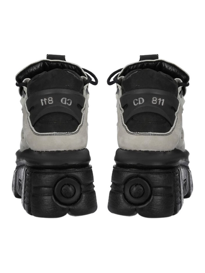 11-colors Punk Rock Retro Leather Metal Power Sole Sneaker