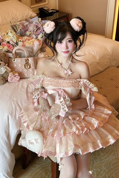 Sweet Princess Lolita Dress + Big Ribbon