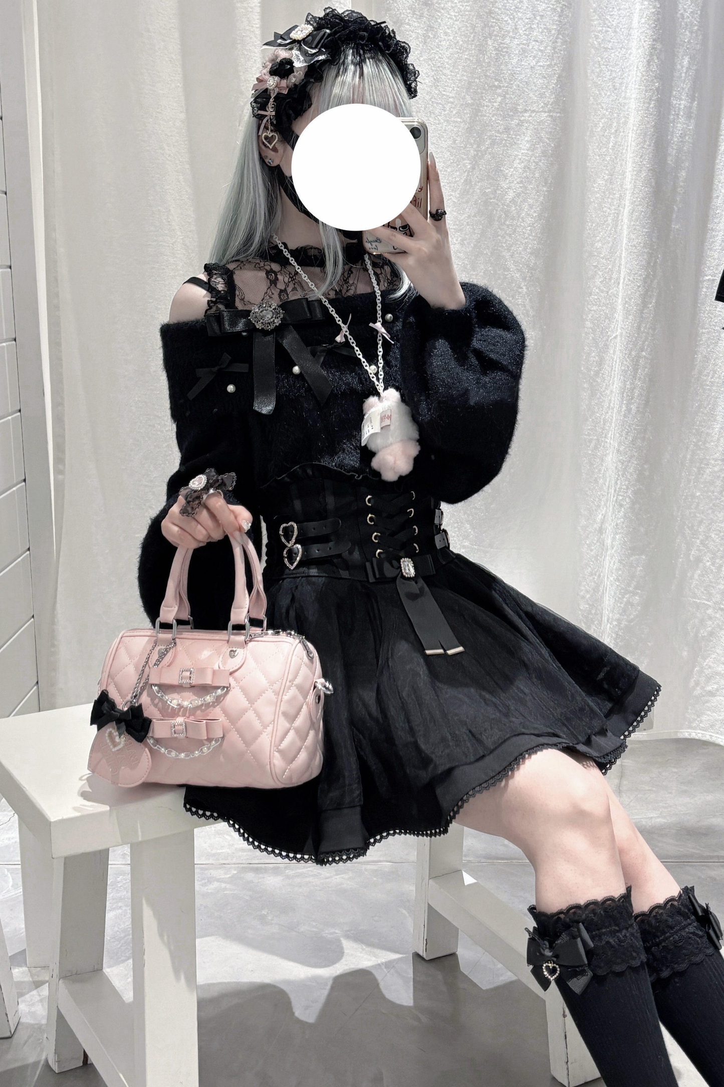 Quilted Ribbon Mini Bag
