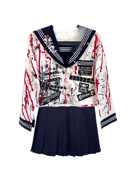 Subculture School Sailor Punk Top + Pleated Skirt