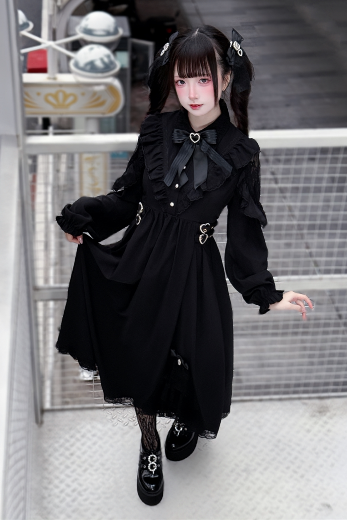 Long Dark Black Dress